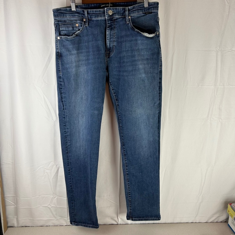 Mavi Jeans Denim Pants Mens 35x31.5 Blue Medium Wash Organic Cotton Stretch